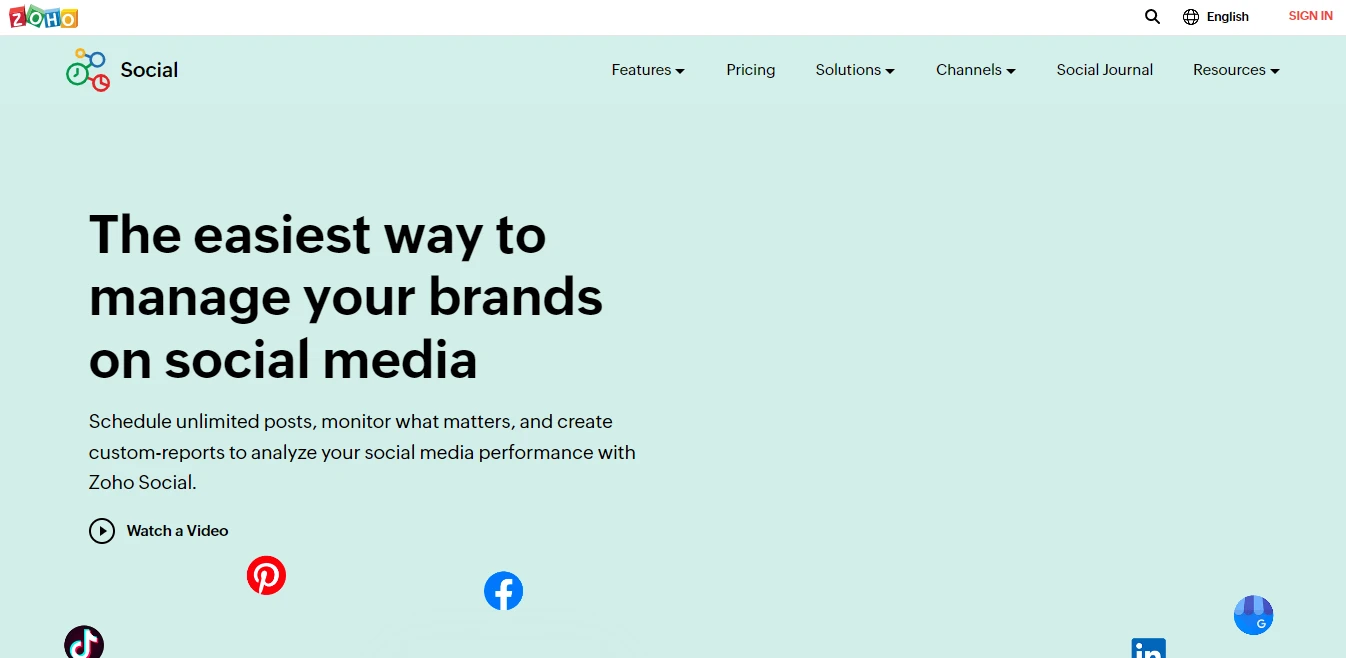 zoho social